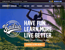 Tablet Screenshot of crossfitkailua.com